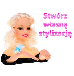 Lalka blondynka do stylizacji włosów dla dzieci 3+