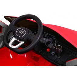 Audi Q8 lift electric pentru copii - roșu cu telecomandă