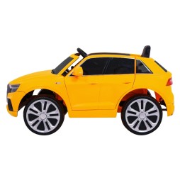 Audi Q8 Lift Battery Car for Kids Yellow Remote