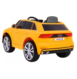 Audi Q8 Lift Battery Car for Kids Yellow Remote