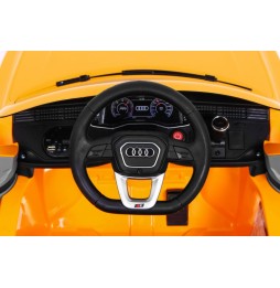 Audi q8 lift na akumulator dla dzieci żółty z pilotem