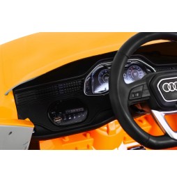 Audi Q8 Lift Battery Car for Kids Yellow Remote