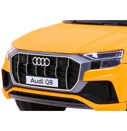 Audi Q8 Lift Battery Car for Kids Yellow Remote