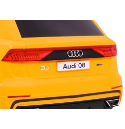 Audi Q8 Lift Battery Car for Kids Yellow Remote