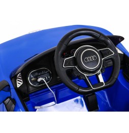 Blue Audi R8 Battery Ride-On for Kids with Remote