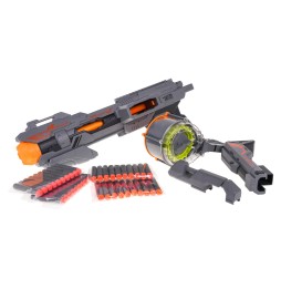 Mega Blaze Storm Gray Rifle with 40 Bullets