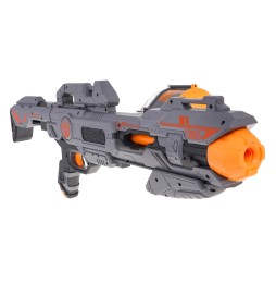 Mega Blaze Storm Gray Rifle with 40 Bullets