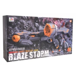 Mega Blaze Storm Gray Rifle with 40 Bullets