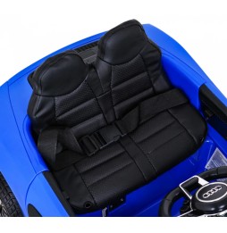 Blue Audi R8 Battery Ride-On for Kids with Remote