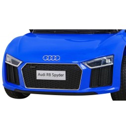 Blue Audi R8 Battery Ride-On for Kids with Remote