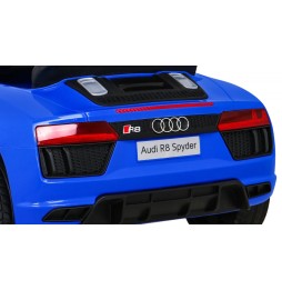 Blue Audi R8 Battery Ride-On for Kids with Remote