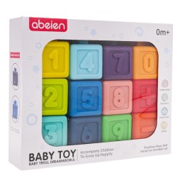 Rubber Math Blocks Set for Kids