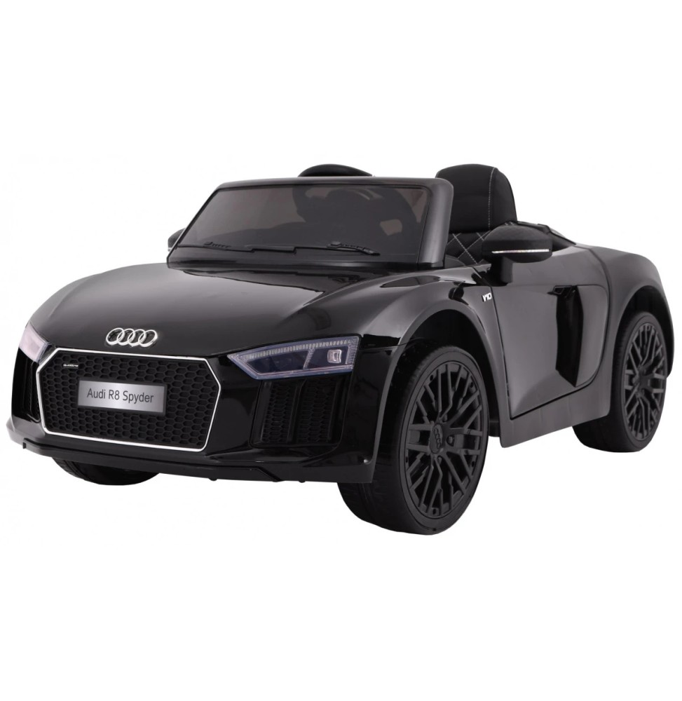 Black Audi R8 Spyder Battery with Remote and LED