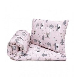 Cotton Bedding for Kids 140x200cm - Powder Forest