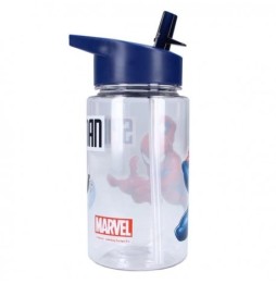 Spider-Man Kids Straw Bottle, 450 ml