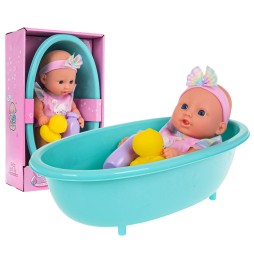 Baby Doll Set with Bathtub and Accessories