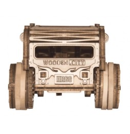 3D Wooden Mechanical Puzzle - Hot Rod Car