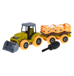 Disassemblable Tractor with Accessories for Kids