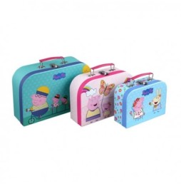 Set of 3 Peppa Pig Suitcases, Barbo Toys