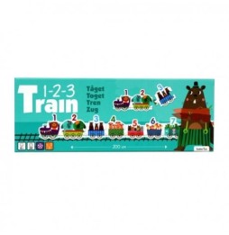 Puzzle large train for counting, 20 pieces