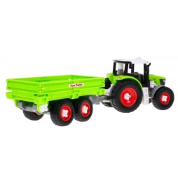 Rozkręcany traktor z przyczepą dla dzieci 3+ z wkrętarką