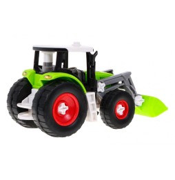 Rozkręcany traktor z przyczepą dla dzieci 3+ z wkrętarką