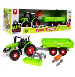 Dismantlable Tractor with Trailer for Kids 3+