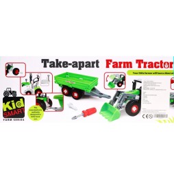 Dismantlable Tractor with Trailer for Kids 3+