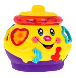 Dancing Pot with Lid 2in1, Shape Sorter for Kids