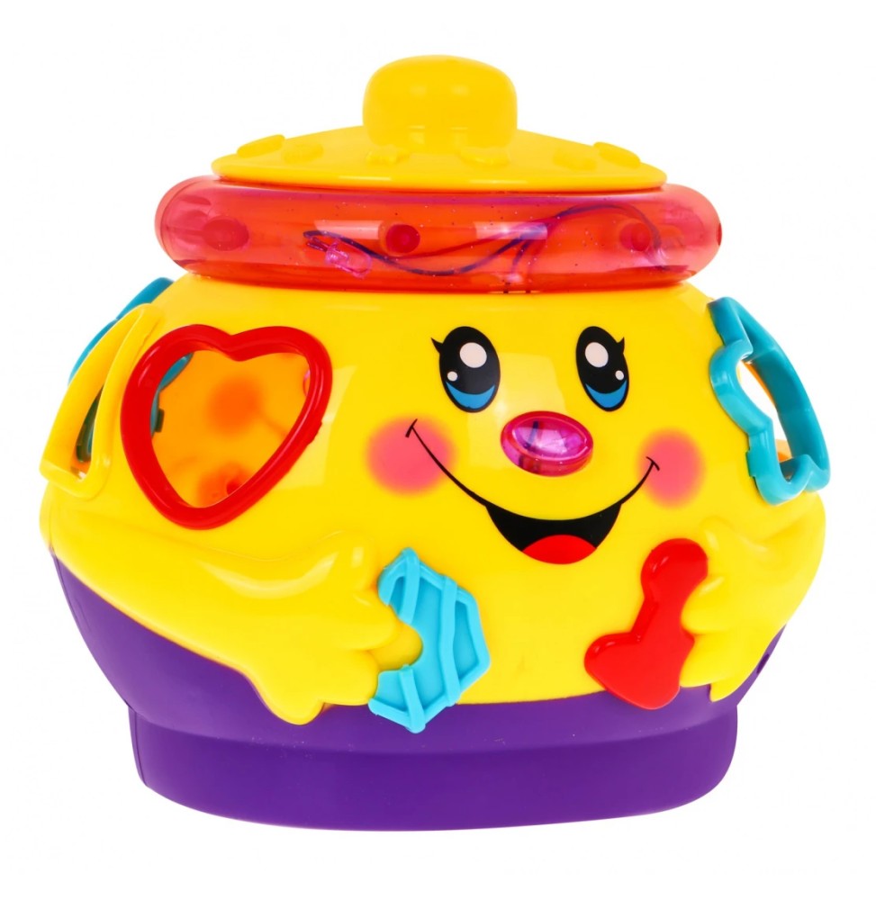 Dancing Pot with Lid 2in1, Shape Sorter for Kids