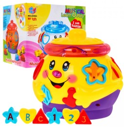 Dancing Pot with Lid 2in1, Shape Sorter for Kids