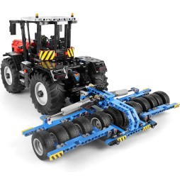 Cărămizi RC tractor roșu 2716el controlat de la distanță