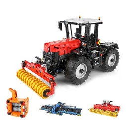 Cărămizi RC tractor roșu 2716el controlat de la distanță