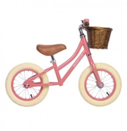 Bicicletă de echilibru Banwood FIRST GO! coral pentru copii