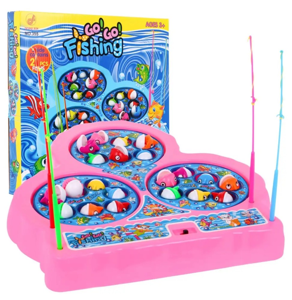 Kids Fishing Game 3+ Pink