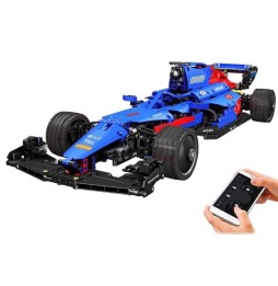 F1 Racer Building Set Blue 1065 Pieces