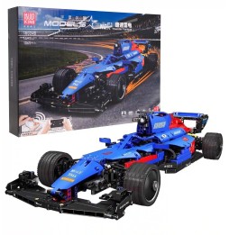 F1 Racer Building Set Blue 1065 Pieces