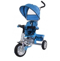 Triciclu SunBaby cu scaun rotativ - albastru