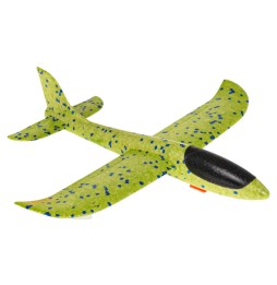 Green Styrofoam Plane with Launcher for Kids