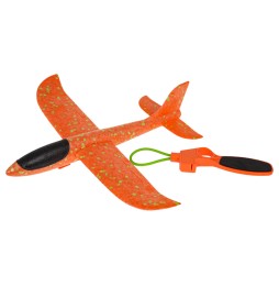 Orange Styrofoam Airplane with Launcher