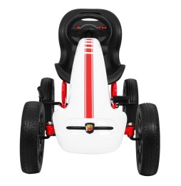 Gokart Abarth pentru copii cu roți EVA și frână manuală