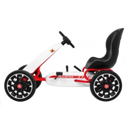 Gokart abarth dla dzieci z kołami eva i hamulcem ręcznym