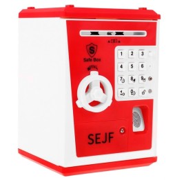 Children's Safe Piggy Bank 3+ Red - Learning to Save