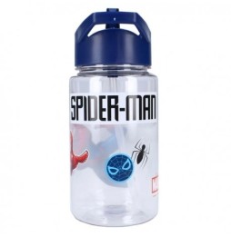 Spider-Man Kids Straw Bottle, 450 ml