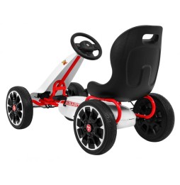 Gokart abarth dla dzieci z kołami eva i hamulcem ręcznym