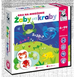 Gra edukacyjna żaby czy kraby dla dzieci - nauka mnożenia