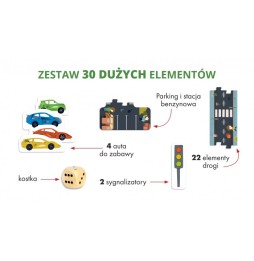 Gra edukacyjna puzzle droga dla dzieci 3+