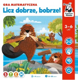 Gra edukacyjna 'Licz dobrze bobrze!' dla dzieci 3-6 lat