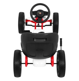 Gokart Abarth pentru copii cu roți EVA și frână manuală