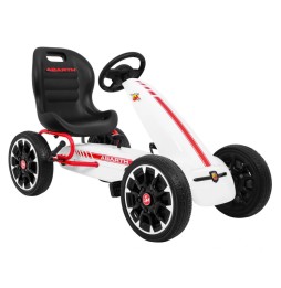 Gokart abarth dla dzieci z kołami eva i hamulcem ręcznym